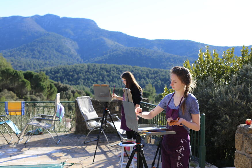 erin_paint aix en provence france european art classroom proctor academy