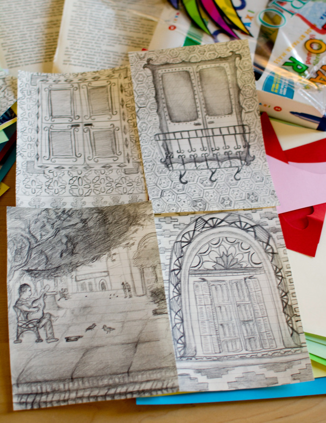 Proctor en Segovia student sketches