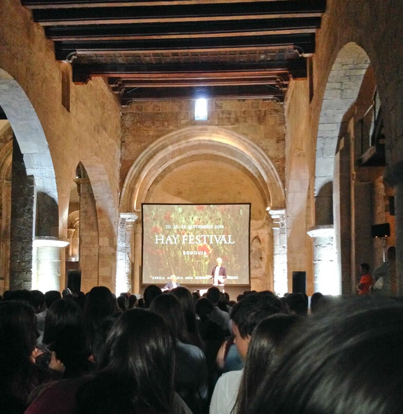 Proctor en Segovia visits Hay Festival celebrating literature, music, film and art