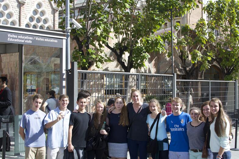 Runninng into Proctor alumni at the Sagrada Familia in Barcelona