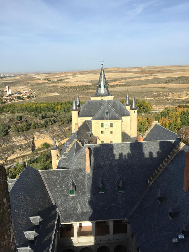 History class at the castle of Segovia