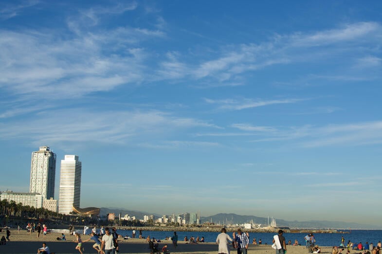 Experiential education exploring Barcelona’s Barceloneta beach