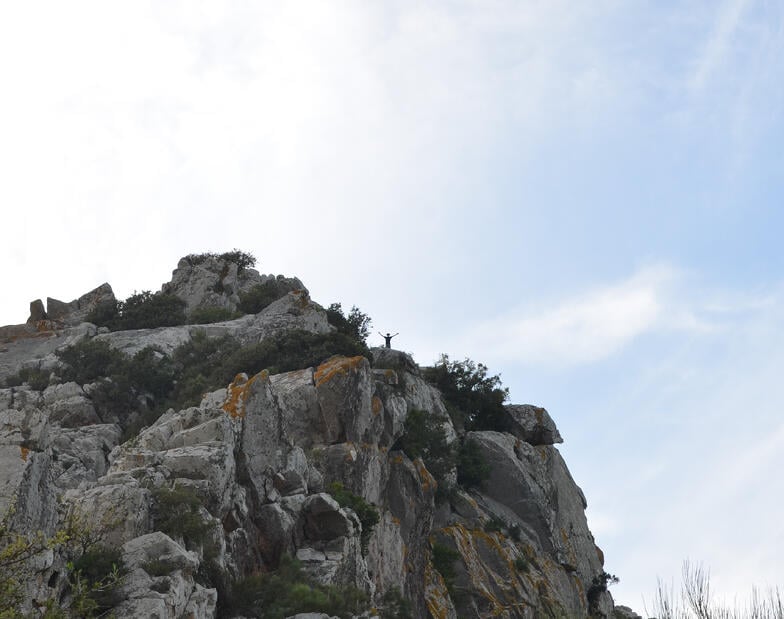 Experiential education Proctor students hike and climb in the mountains behind our rented home