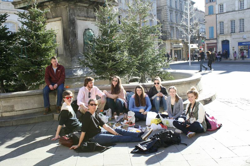 picnic, Arles, France,  Proctor Academy, 