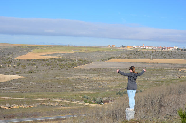 Proctor en Segovia gazes out at the meseta