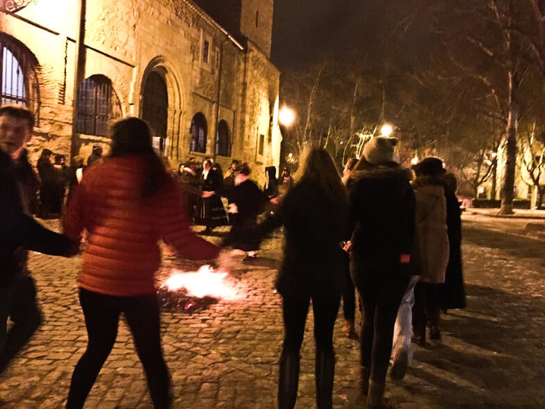 Proctor en Segovia students participate in Segovian festival Santa Águeda