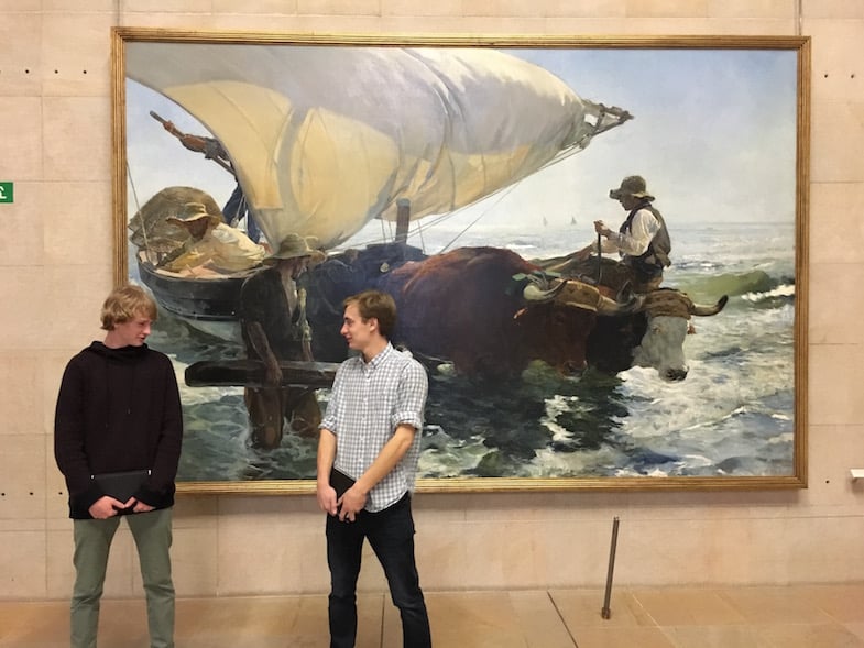 Proctor Academy European Art Classroom Off-Campus Abroad Program High School