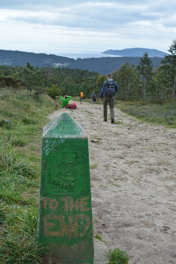 Proctor en Segovia hikes the Camino de Santiago