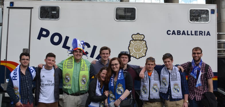 Proctor en Segovia watches Real Madrid!