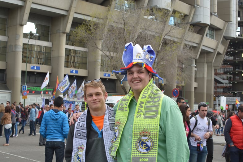 Proctor en Segovia watches Real Madrid!