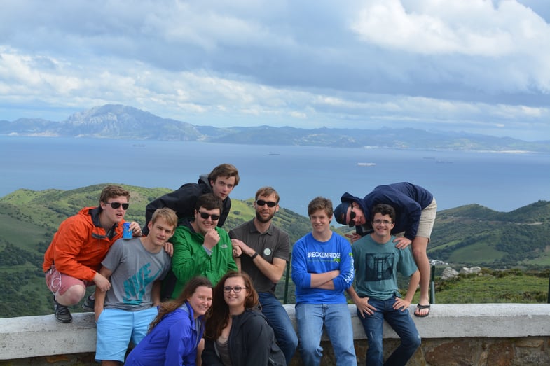 Proctor en Segovia gazes out at the Strait of Gibraltar and Morocco!