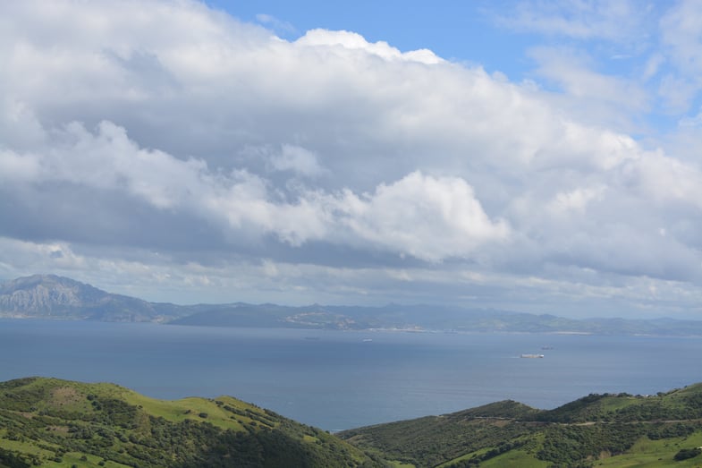 Proctor en Segovia gazes out at the Strait of Gibraltar and Morocco!