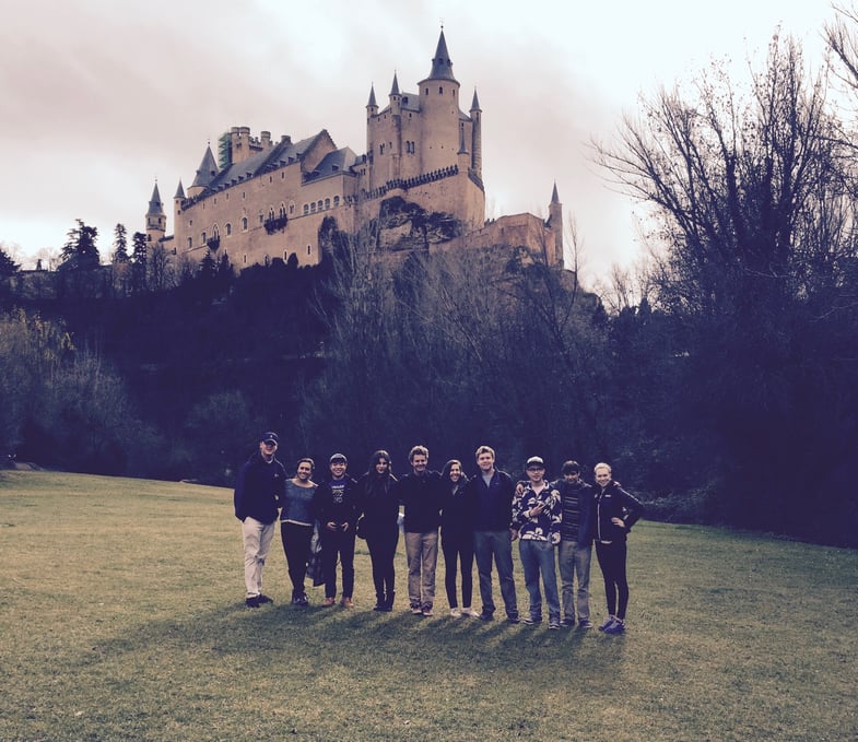 Proctor en Segovia with the Alcázar in the background