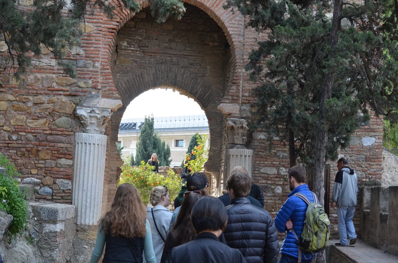 Proctor en Segovia visits Málaga's Alcazaba