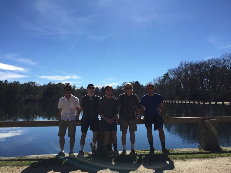 Proctor en Segovia students in the Gardens of La Granja