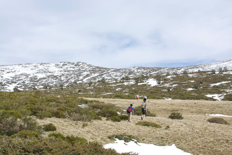 Proctor en Segovia students hike the Guadarrama mountains