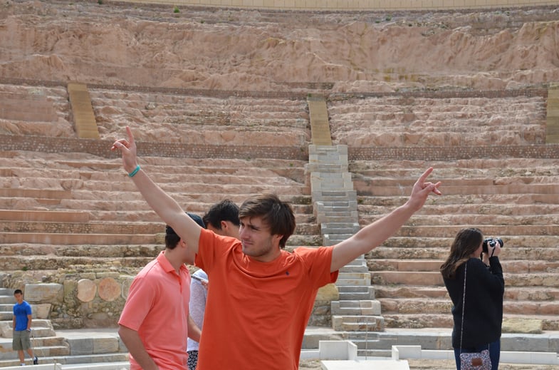 Proctor en Segovia in Cartagena’s Roman theater Proctor en Segovia in Cartagena’s Roman theater