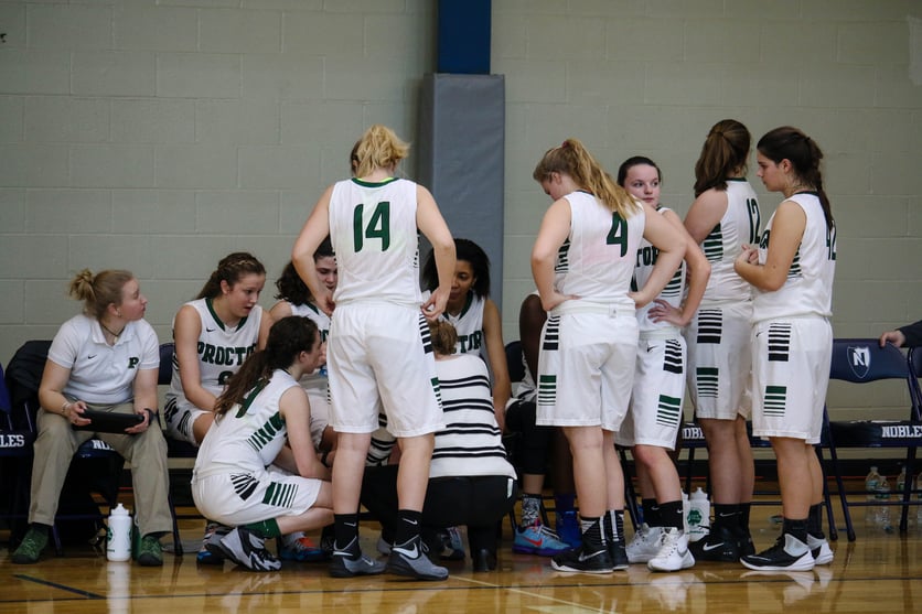 Proctor Academy girls basketball nepsac championship