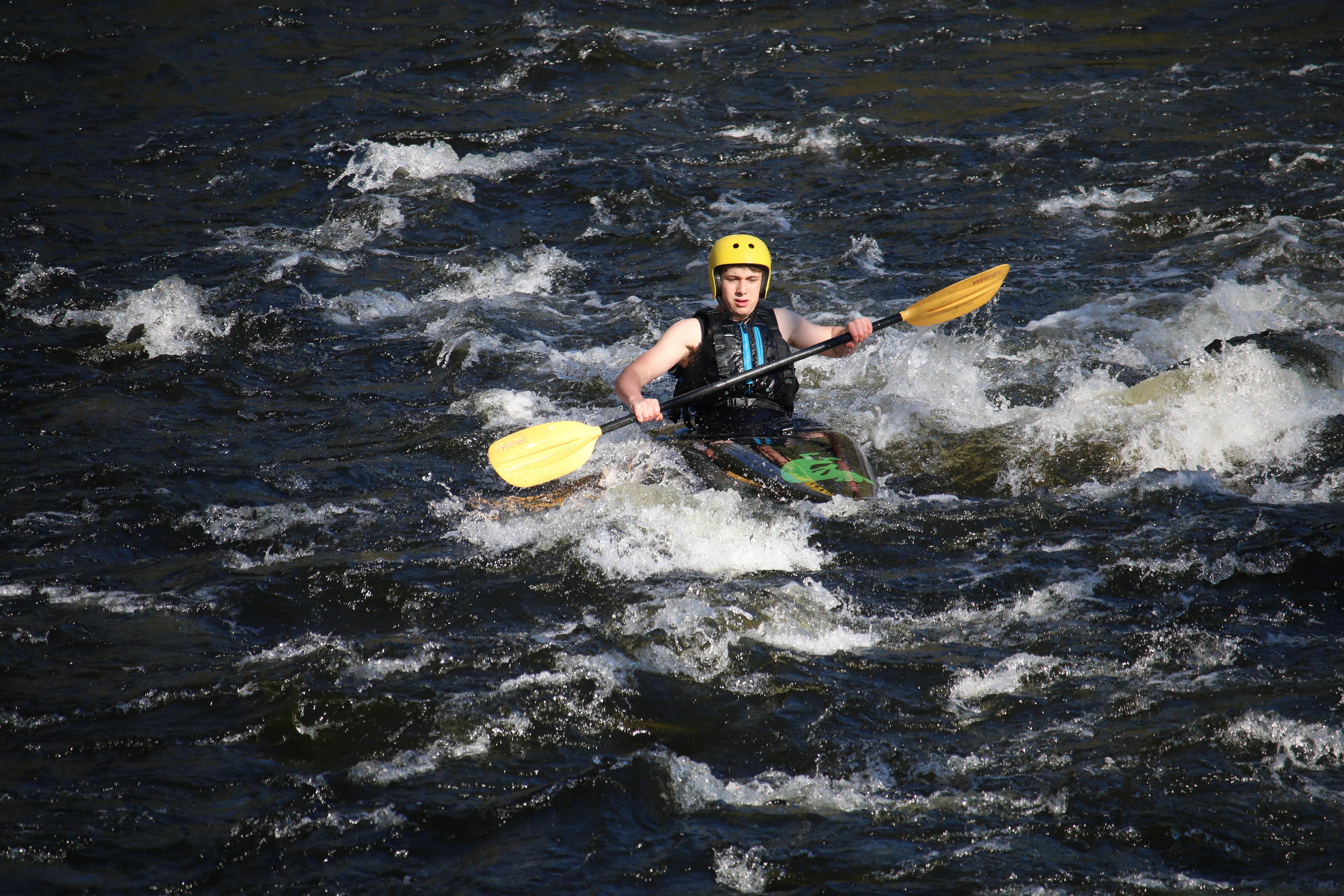 Proctor Academy Whitewater Slalom Kayaking