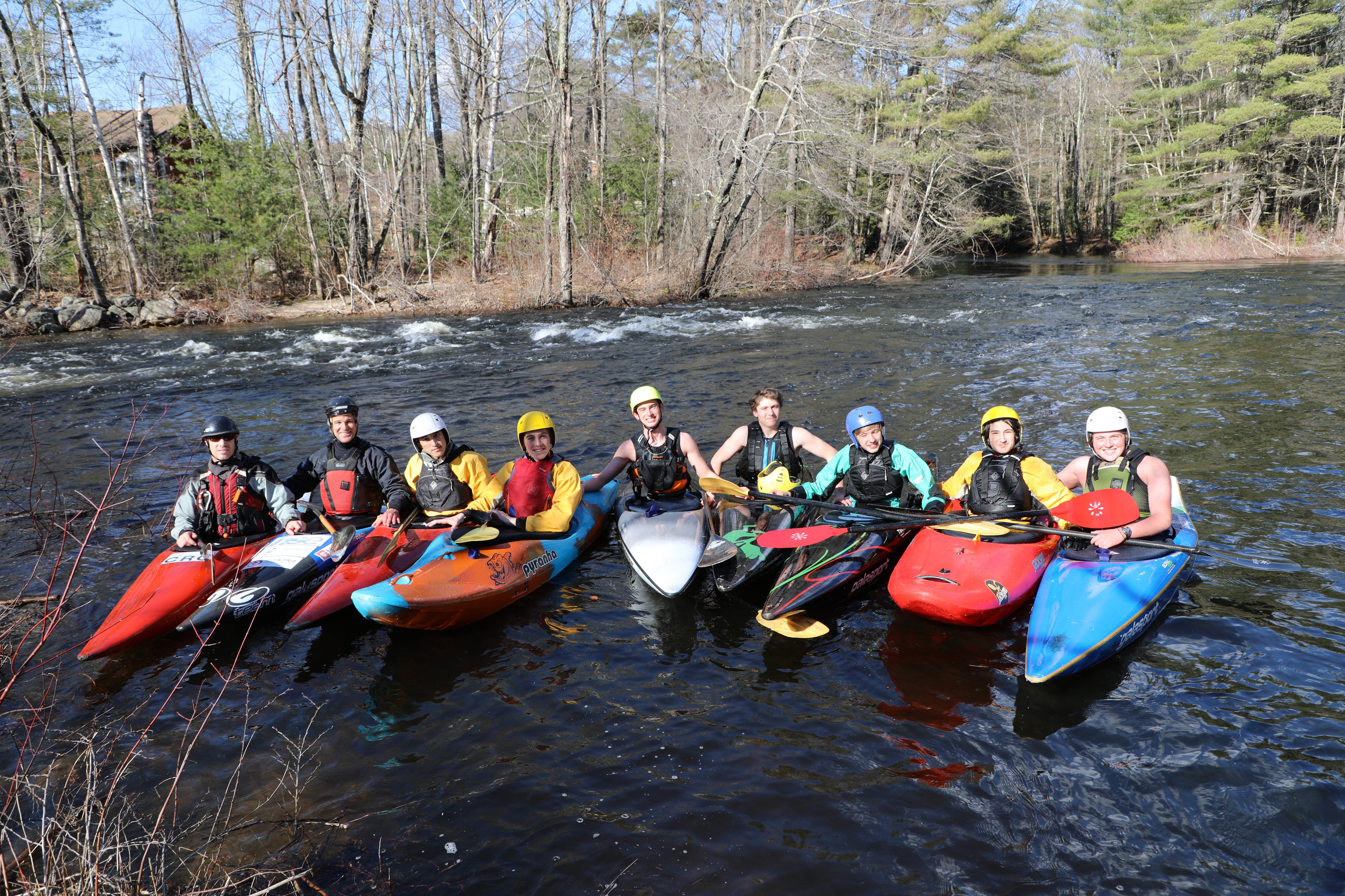 Proctor Academy Whitewater Slalom Kayaking