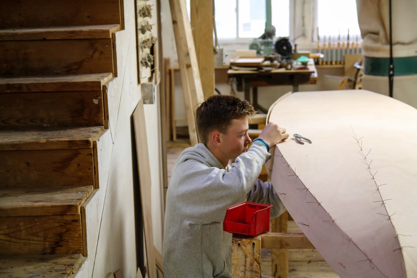 Proctor Academy Boat Building Experiential Education