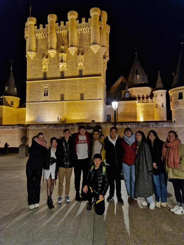 Proctor en Segovia students study in Segovia’s old quarter