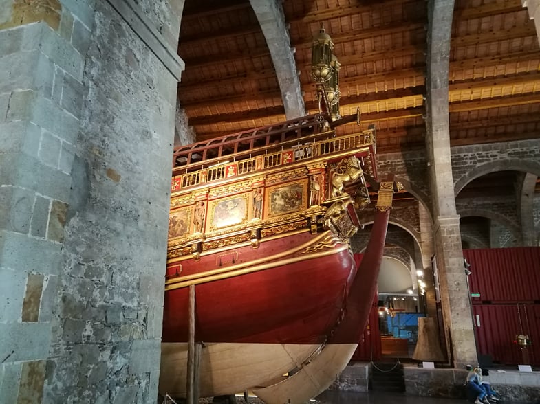 Proctor en Segovia students visit Barcelona’s Maritime Museum. 