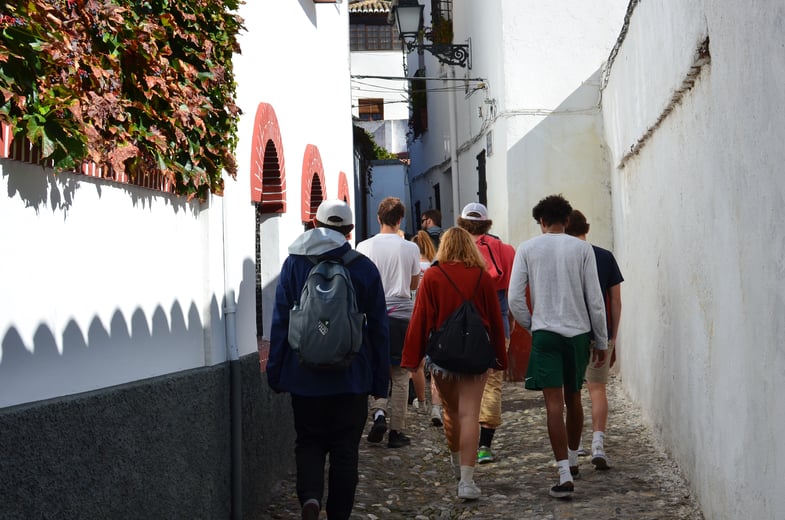Proctor en Segovia explores Sacromonte and Albaicín neighborhoods of Granada.