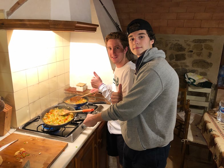 Proctor en Segovia Spanish cooking while traveling.