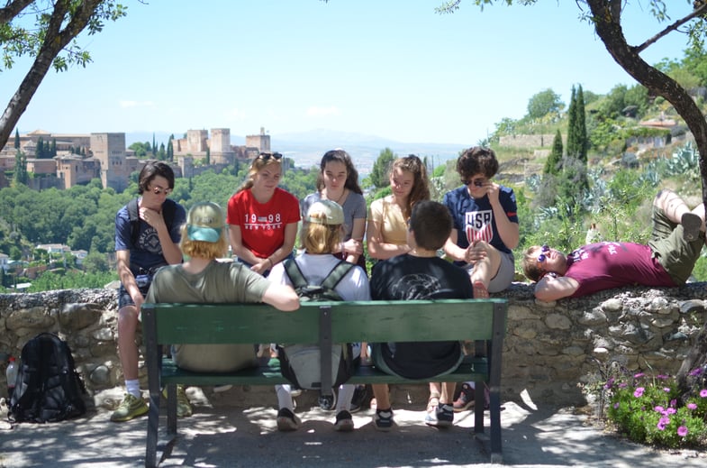 Proctor en Segovia students explore Granada.