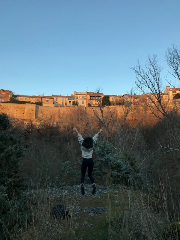 Proctor en Segovia takes in views of Segovia old quarter.