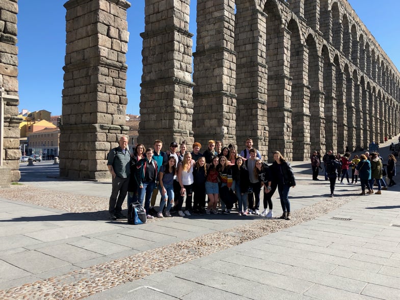 IMG_6407 European Art Classroom visits Proctor en Segovia in Segovia!
