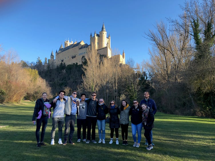 Proctor en Segovia below Segovia's castle or Alcáz