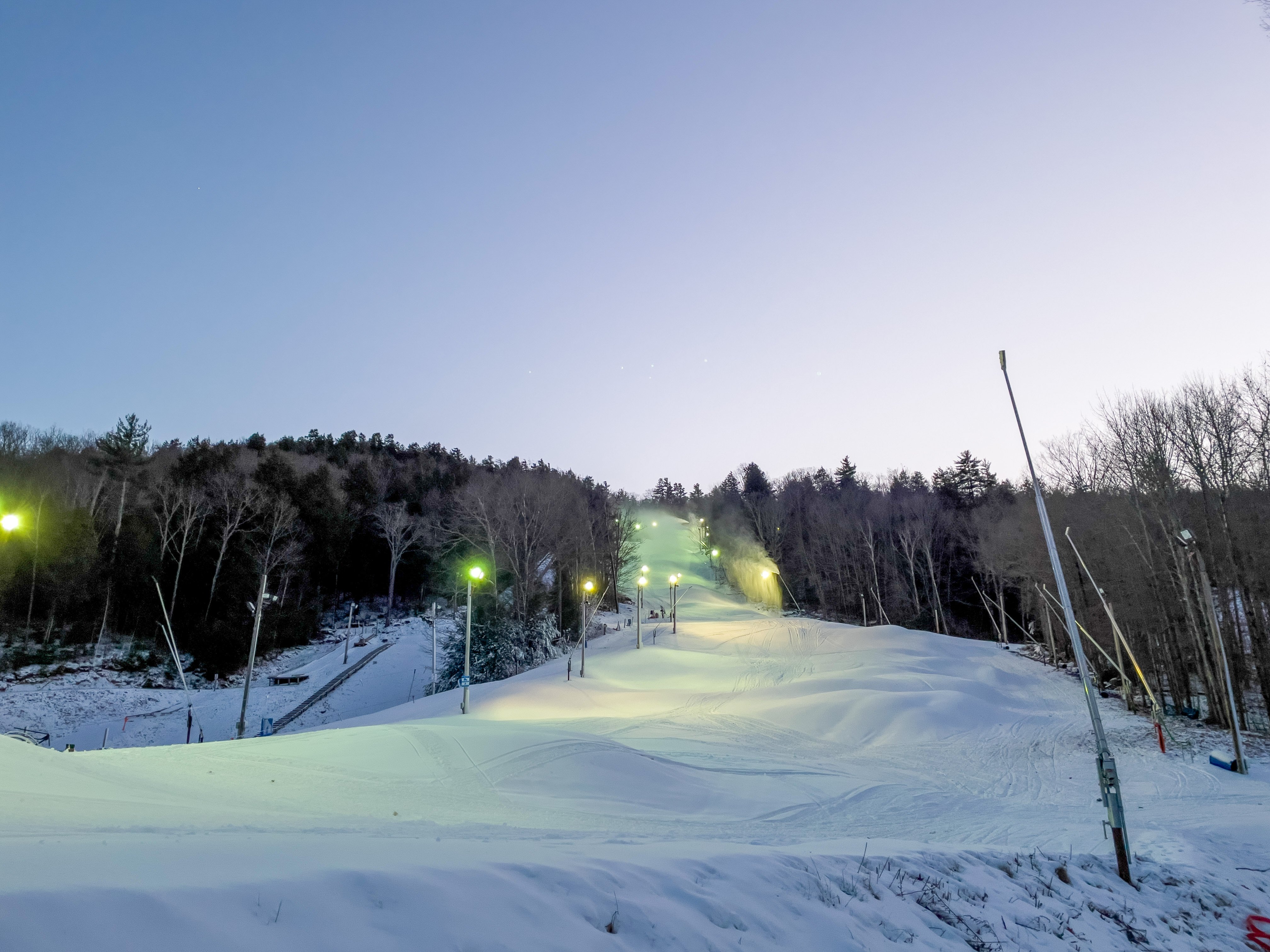 Ski Hill Snow Blowing