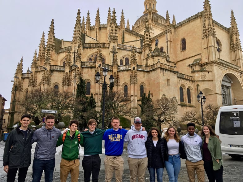 Proctor en Segovia in the Plaza Mayor